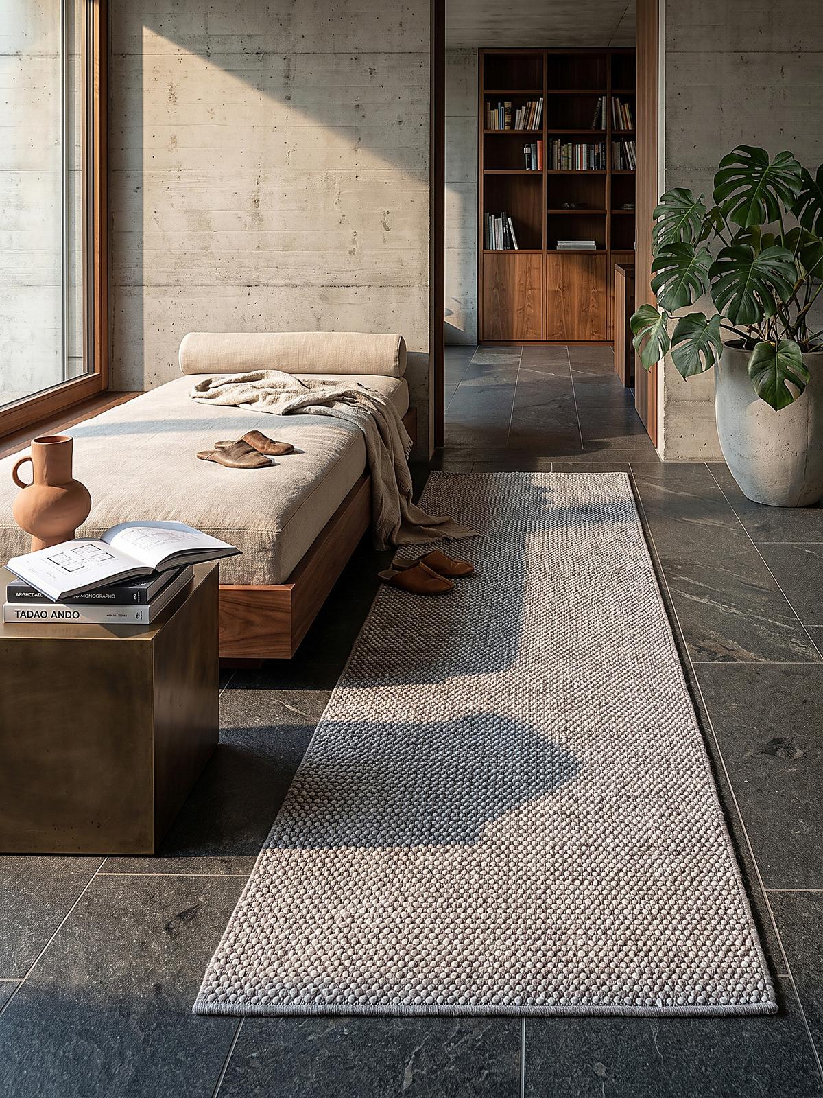 TEPPICHLÄUFER Uni STURA Polypropylen Grau 80 x 250 cm - Grau, Textil (80/250cm) - KADIMA DESIGN