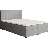 POLSTERBETT Topiq I 144/203/103 grau, Bouclé-Stoff - Grau, Holzwerkstoff (140/200cm) - Beautysofa
