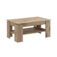 COUCHTISCH Eiche Nox 100 x 60 cm, Wohnzimmertisch mit Ablage - Eichefarben, Holzwerkstoff/Metall (100/60/45cm) - Inn.Furn