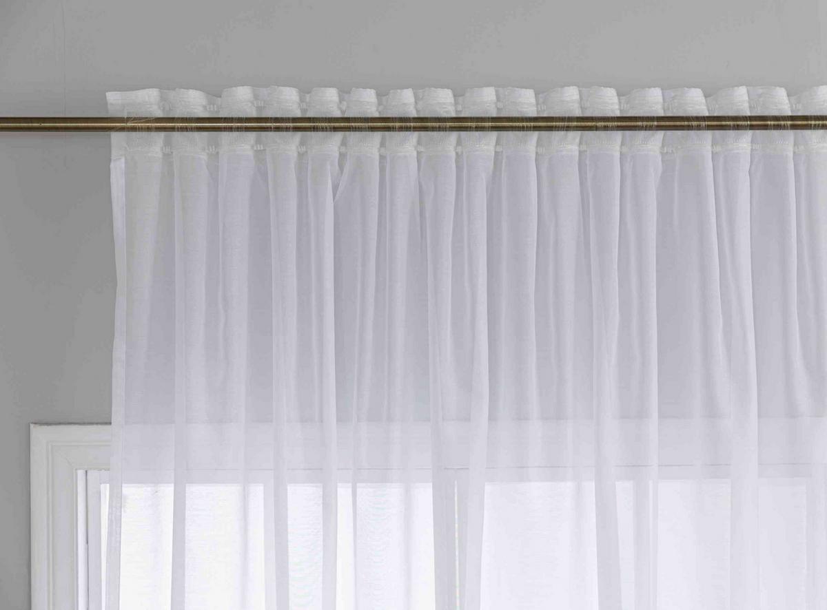 GARDINE Welle Wien Wien 245x300 cm - Weiß, Textil (300/245cm) - Gardinenbox