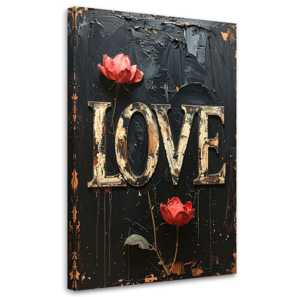 LEINWANDBILD Inschriften und Zitate 80x120cm - Schwarz, Textil (80/120cm) - Feeby