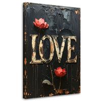 LEINWANDBILD Inschriften und Zitate 80x120cm - Schwarz, Textil (80/120cm) - Feeby