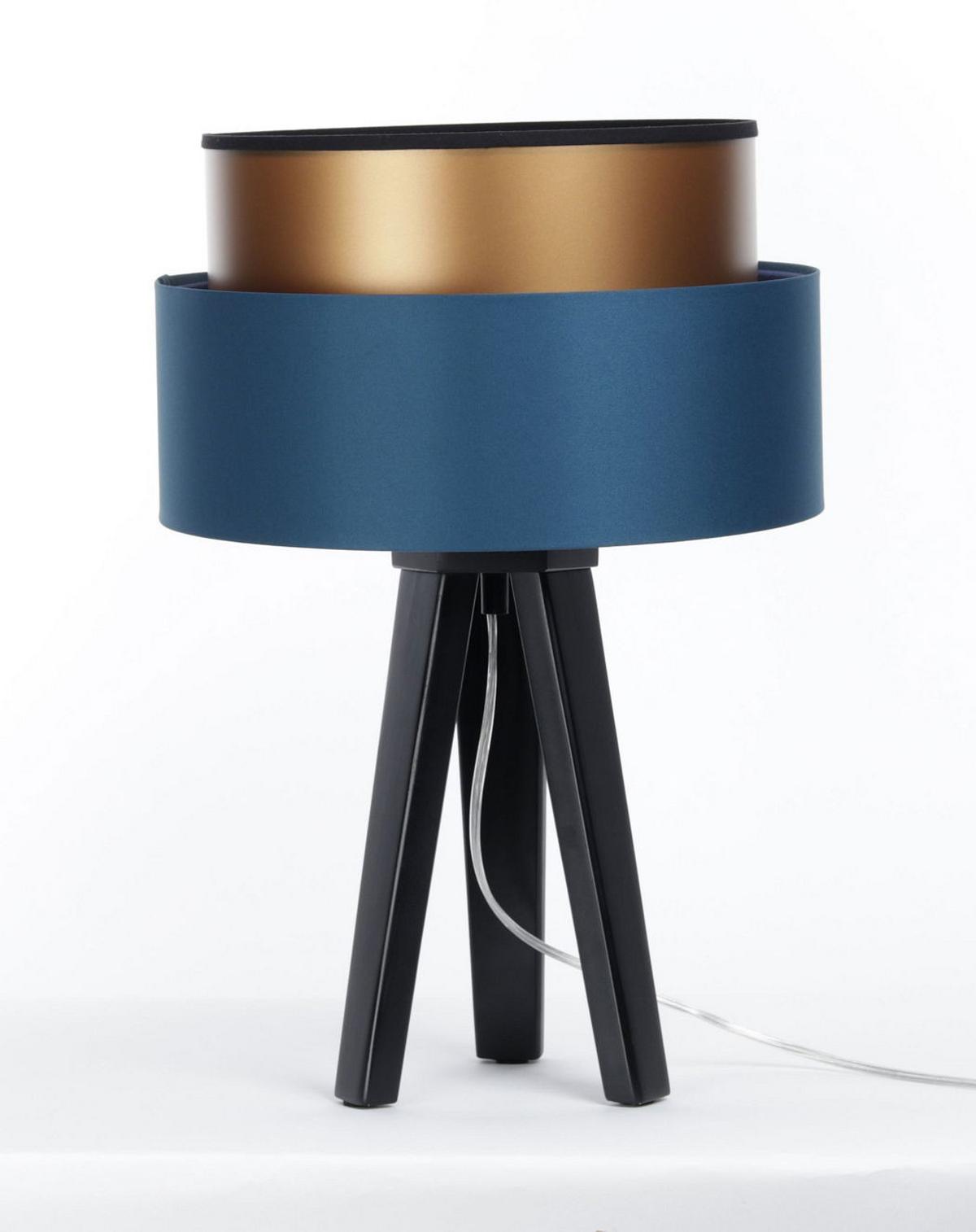 TISCHLAMPE Blau 30/45 cm - Braun, Kunststoff (30/0.7/45cm) - ONZENO