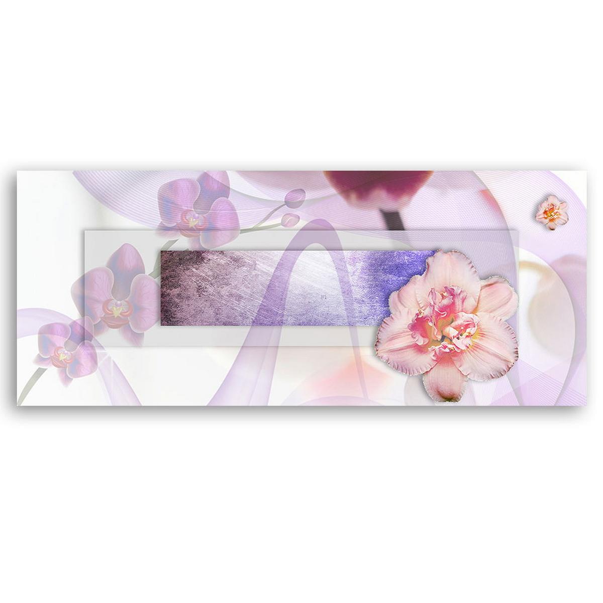 KUNSTDRUCK Rosa 90/30 cm - Pink, Textil (90/30cm) - KUNSTLOFT