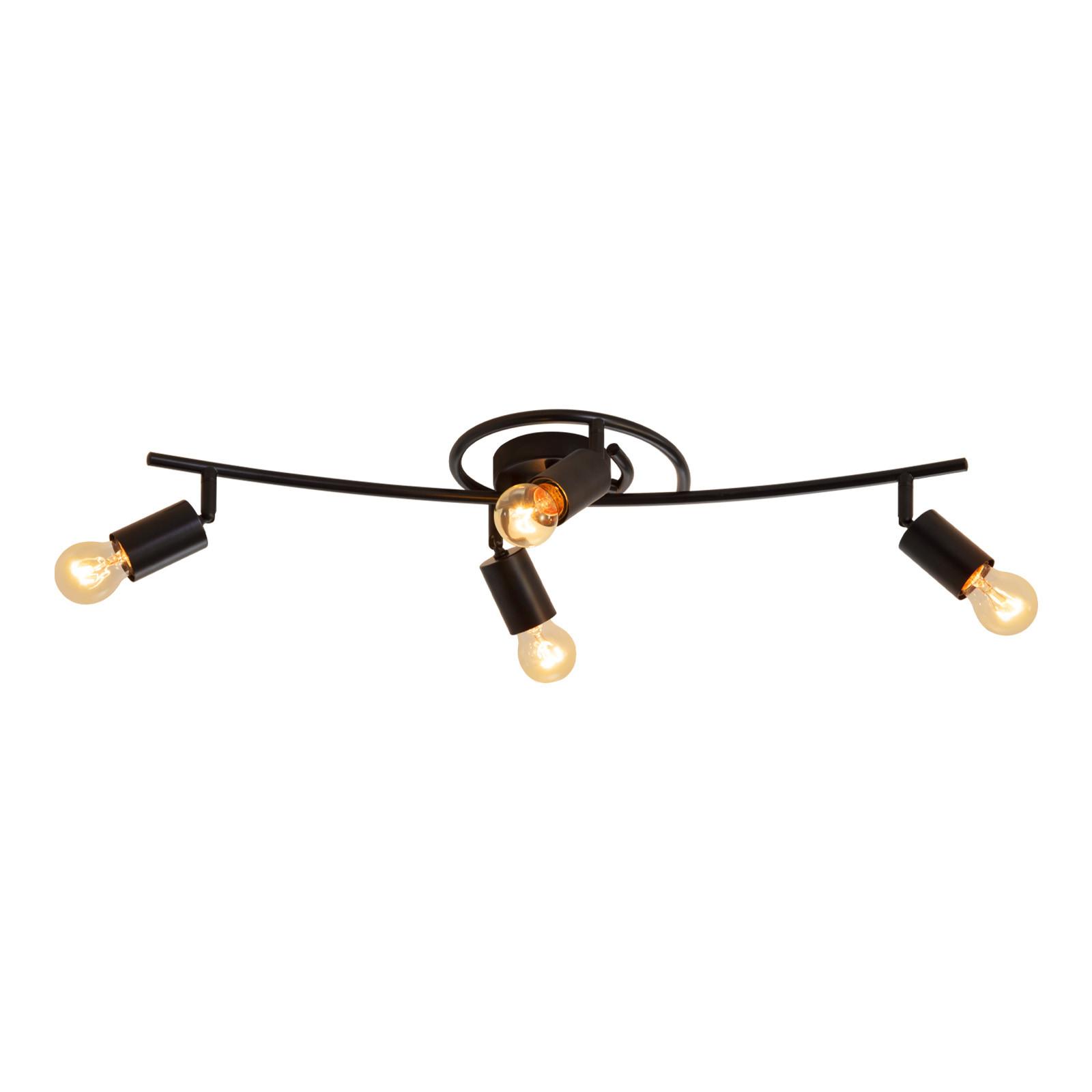 DECKENSTRAHLER Funkelda 10/20/67 cm - Schwarz, Metall (67/10/20cm) - ZMH