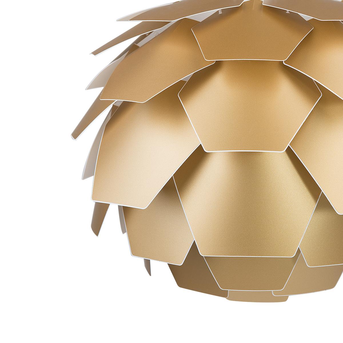 HÄNGELEUCHTE Segre Mini 40/40/30 cm - Goldfarben, Kunststoff (40/40/165cm) - Beliani