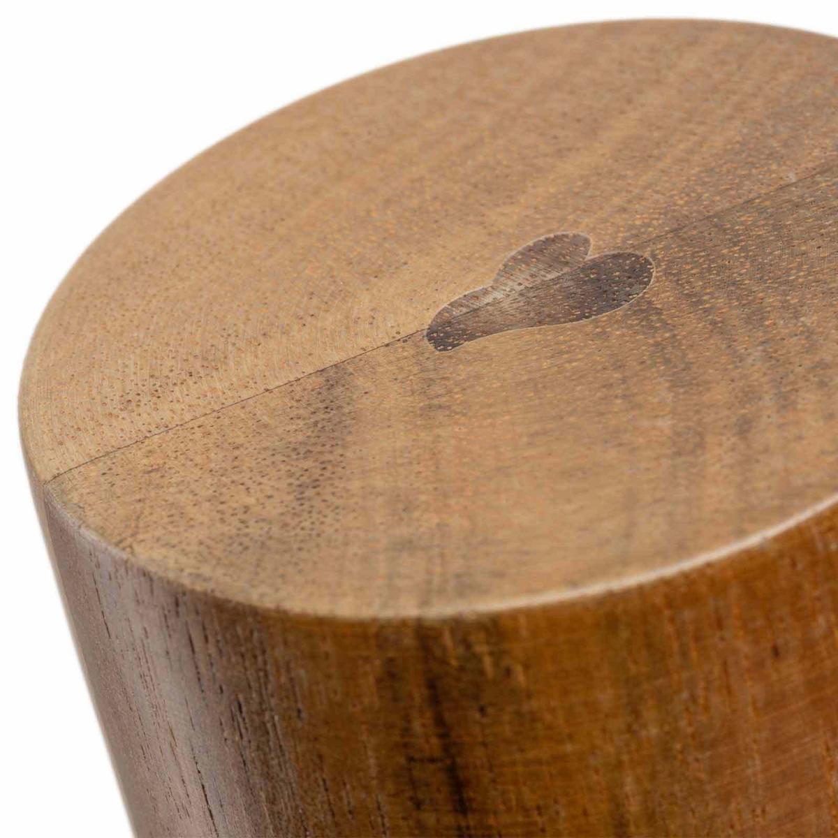GEWÜRZMÜHLE MATERA blau 17 cm - Blau, Keramik/Holz (5.3/17.3/5.3cm) - Leonardo Living