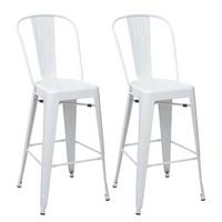 BARHOCKER METALL Weiß 2er-Set - Weiß, Metall (50/117/45cm) - MCW