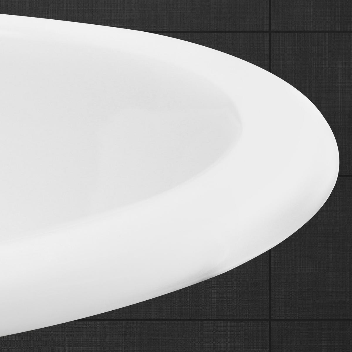 WASCHBECKEN - Weiß, Keramik (48.5/19.5/57cm) - ML-DESIGN