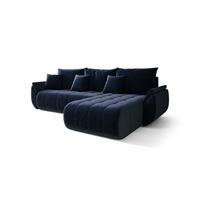 ECKSOFA Akita - Dunkelblau, Holzwerkstoff/Textil (280/185cm) - Fun Möbel