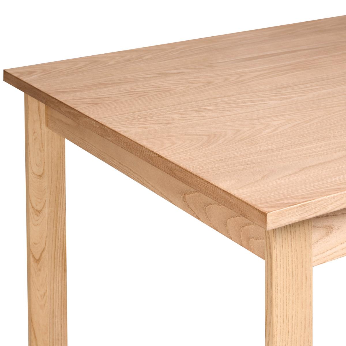 ESSTISCH Helle Eiche 160/90 cm Gisela - Hellbraun, Holzwerkstoff (160/90/77cm) - Beliani