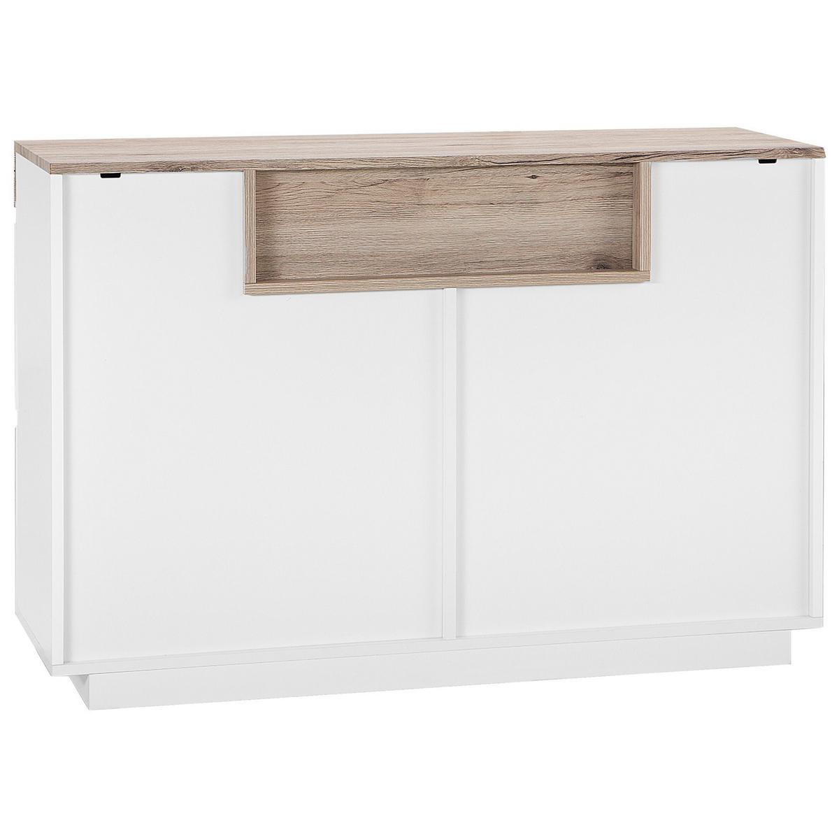 SCHRANK Sideboard Weiß Marlin - Weiß, Holzwerkstoff (110/75/40cm) - Beliani