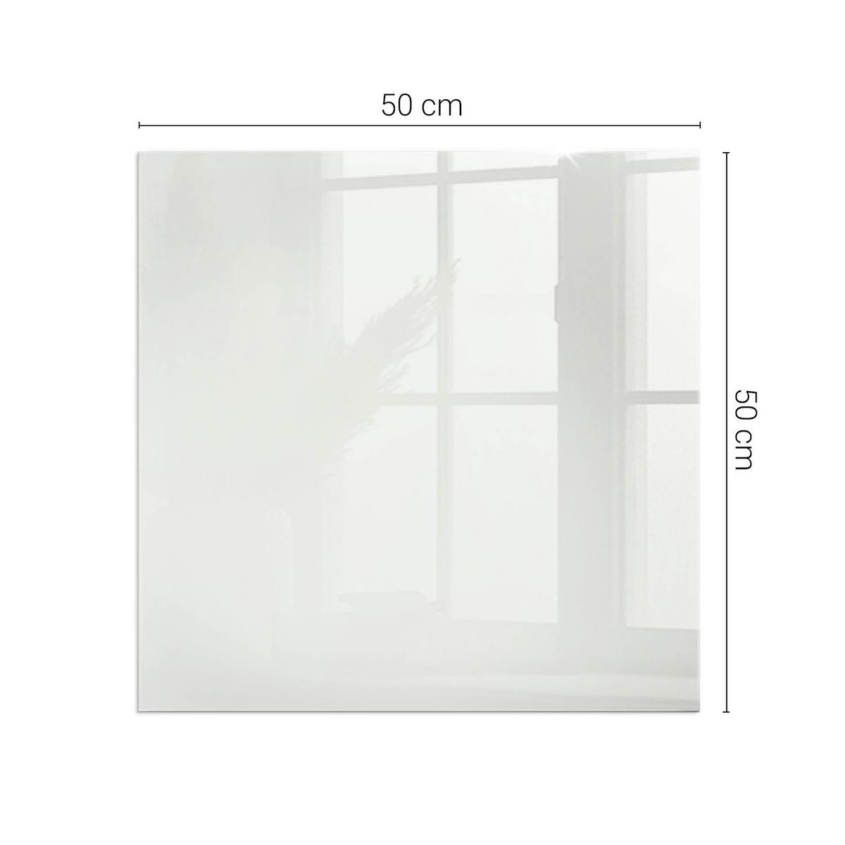 GLASPLATTE für Kamin 50x50 cm - Grau, Glas (50/50/0.4cm) - TULUP