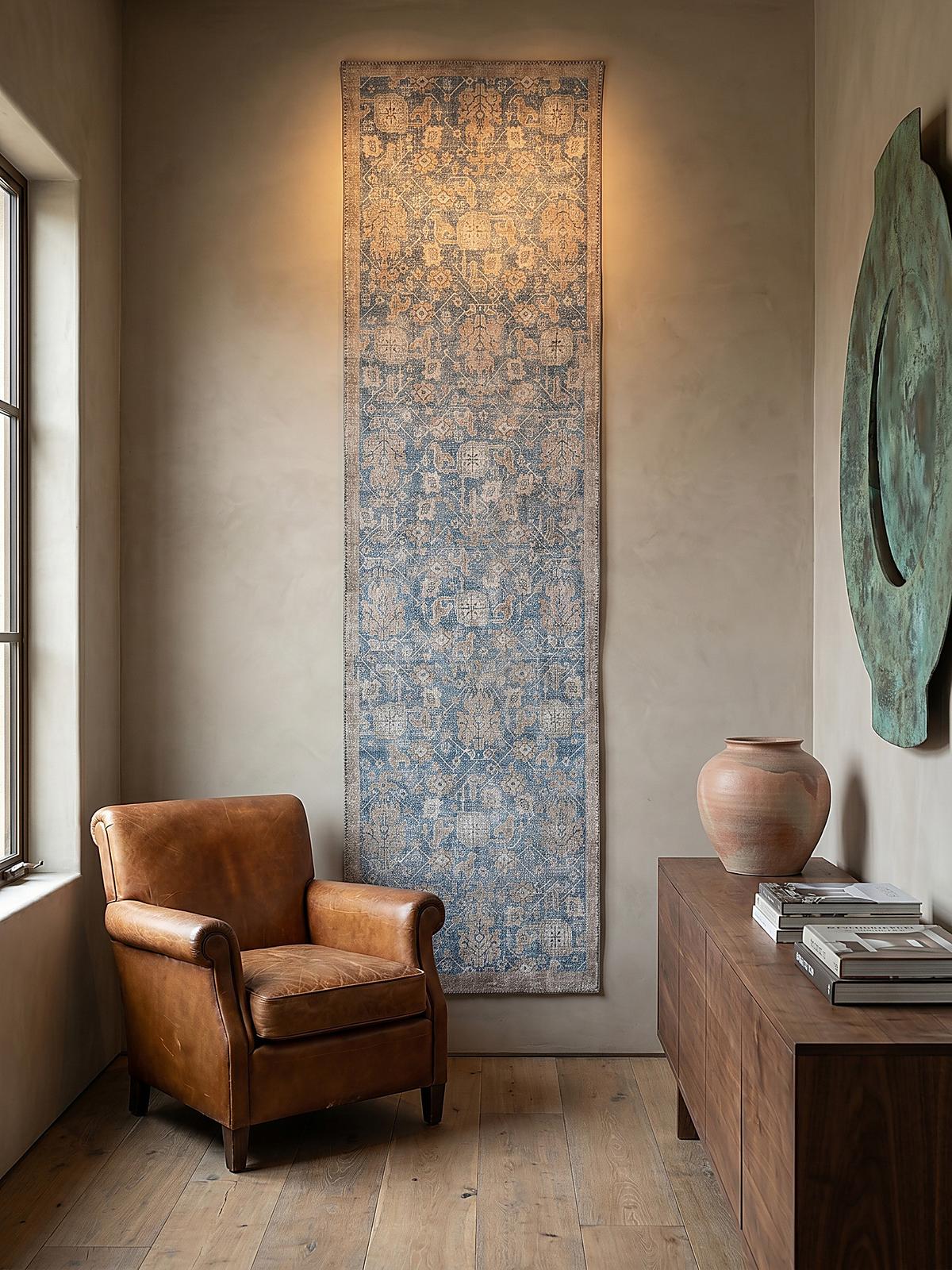 TEPPICH Waschbar HURST, orientalisch, Blau, 60 x 230 cm - Blau, Textil (230/60cm) - KADIMA DESIGN