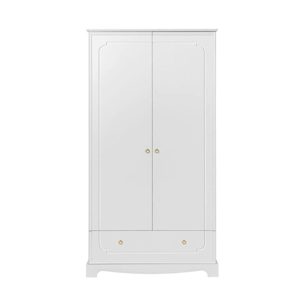 SCHRANK 2 Türen Royal Weiß - Weiß, Holzwerkstoff (103/195/50cm) - Petits-meubles