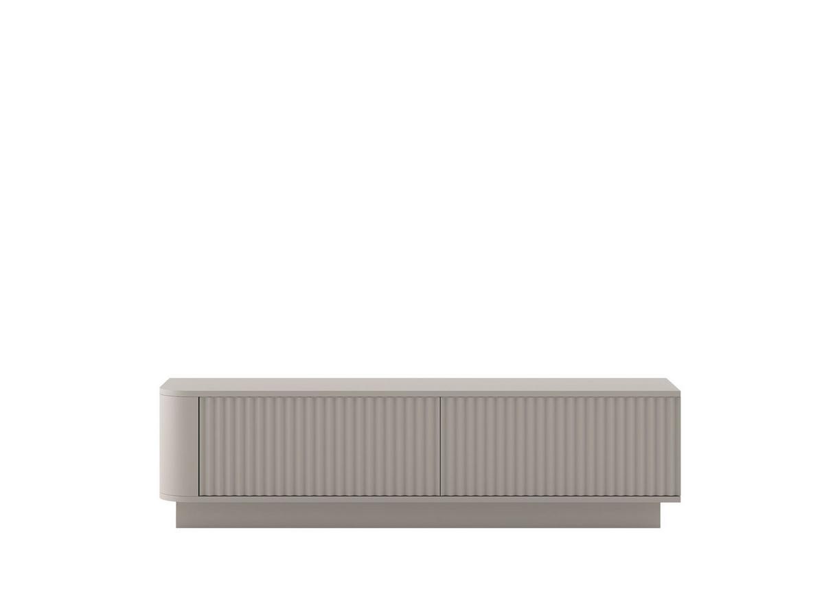 TV-LOWBOARD Aurora Kaschmir matt 140 cm mit Sockel - Kaschmir, Holzwerkstoff (140/37/35cm) - Meble Lindner