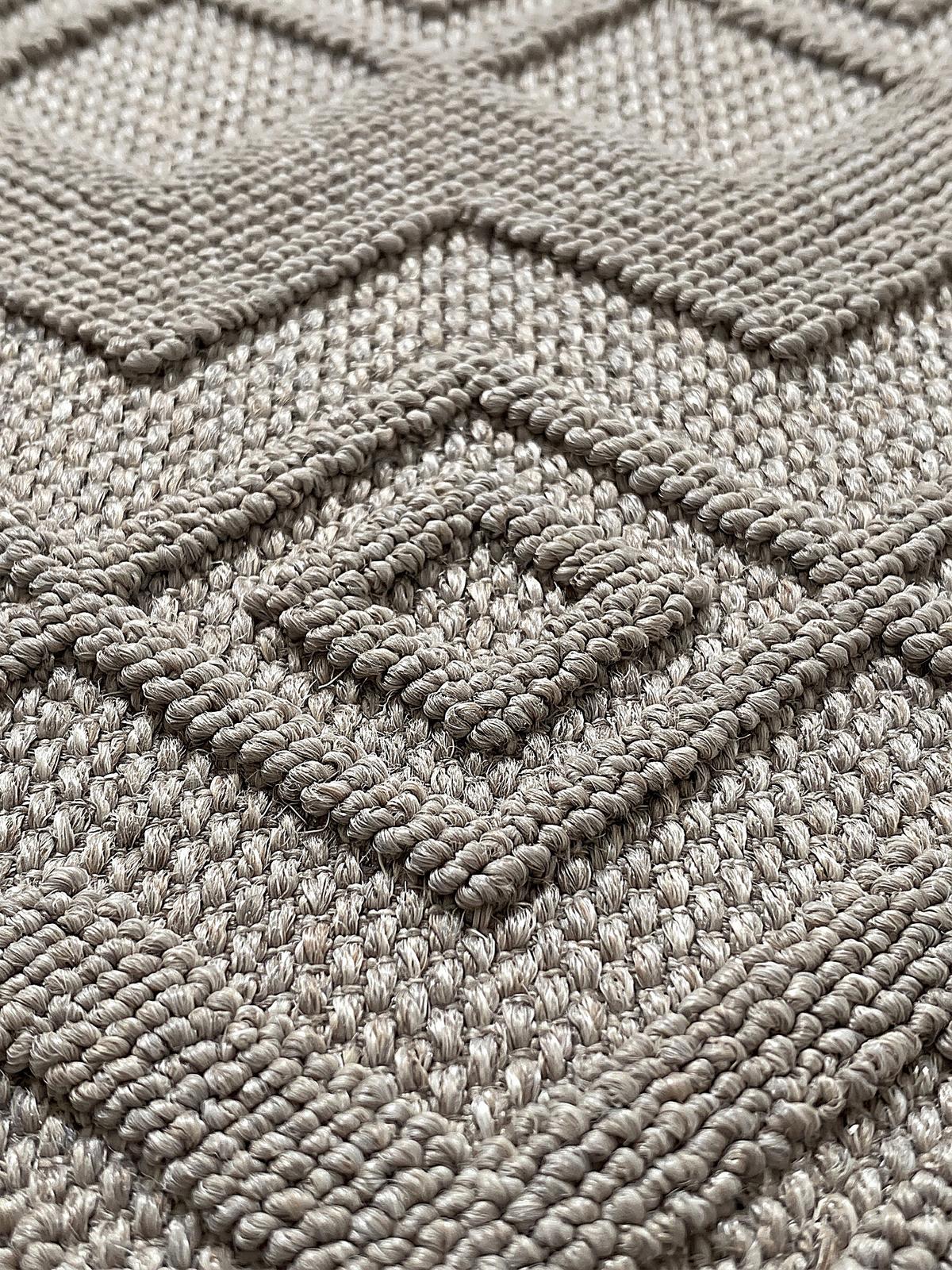 KURZFLORTEPPICH Berber STURA Polypropylen Beige 120 x 160 cm - Beige, Textil (120/160cm) - KADIMA DESIGN
