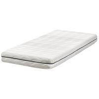 MEMORY-SCHAUMMATRATZE H2/3 Mittel 90/200 cm Serenity - Weiß, Textil (90/200cm) - Beliani