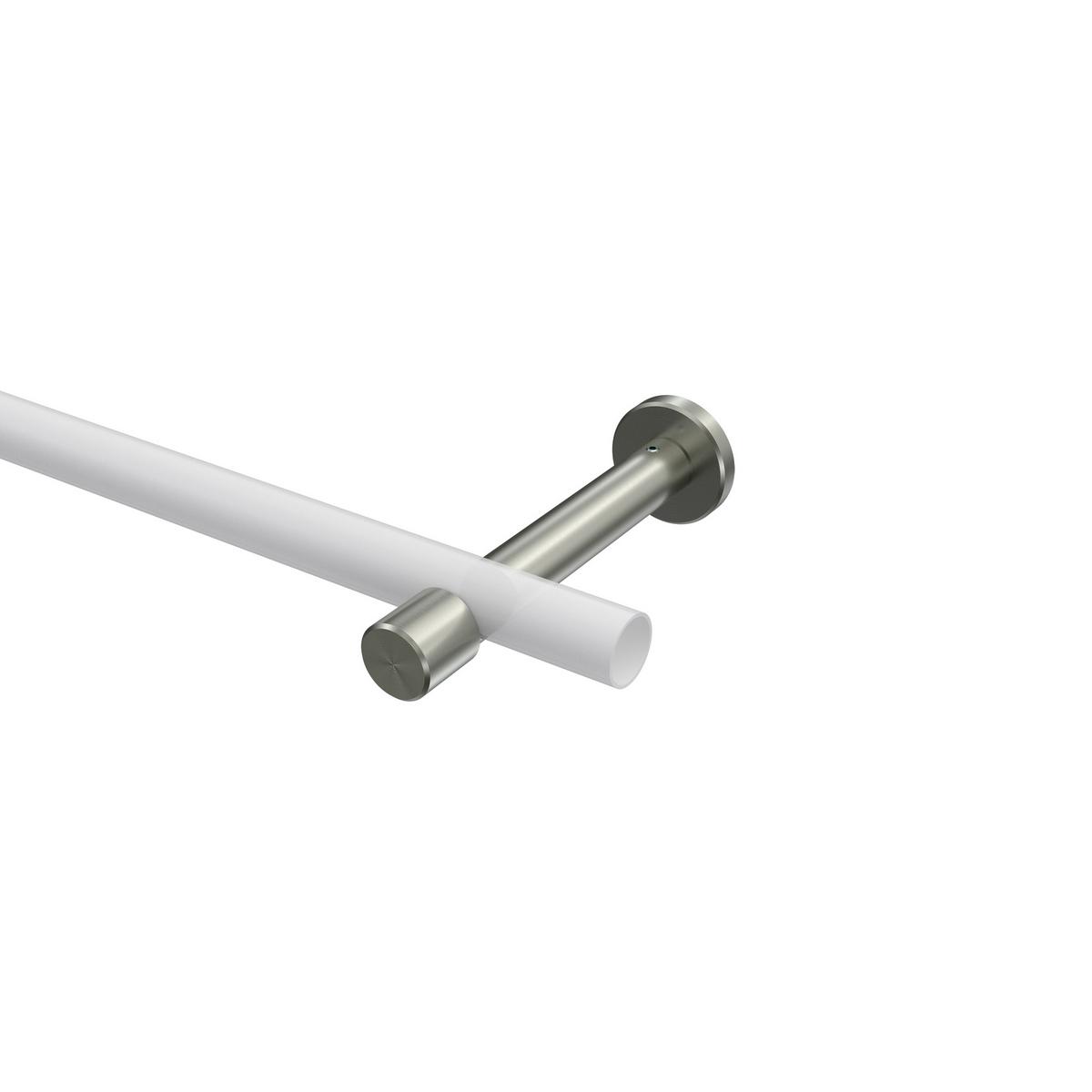 TRÄGER FÜR GARDINENSTANGEN 20 mm Ø, Prestige 1-läufig, Edelstahl-Optik - Edelstahlfarben, Metall (13.7/4/4cm) - INTERDECO