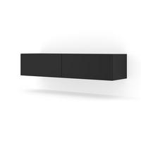 TV-MÖBEL Bali Mattschwarz - Schwarz, Holzwerkstoff (140/30/40cm) - Petits-meubles