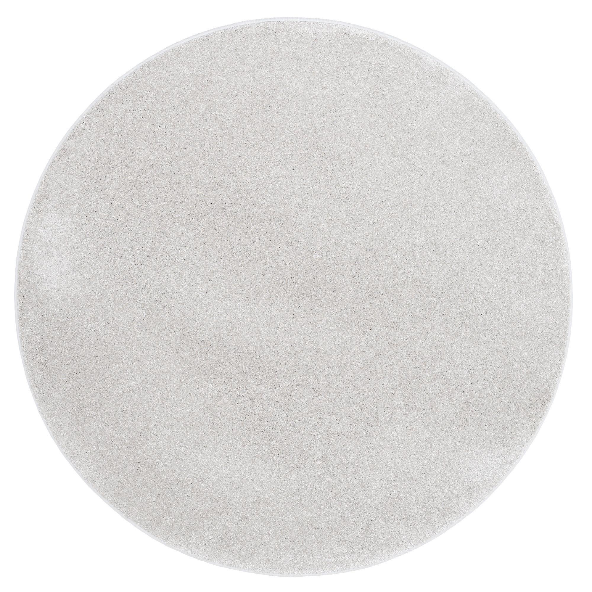 HOCHFLOR LUXUS VELOURS TEPPICH TOUCH RUND - Champagner, Textil (160/160cm) - Snapstyle