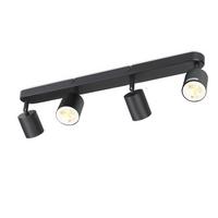 DECKENSTRAHLER Tenten 58/7/14cm - Schwarz, Metall (58/7/14cm) - ZMH