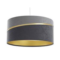 HÄNGELEUCHTE Grau 40/20 cm - Goldfarben/Grau, Kunststoff (40/0.4/20cm) - ONZENO
