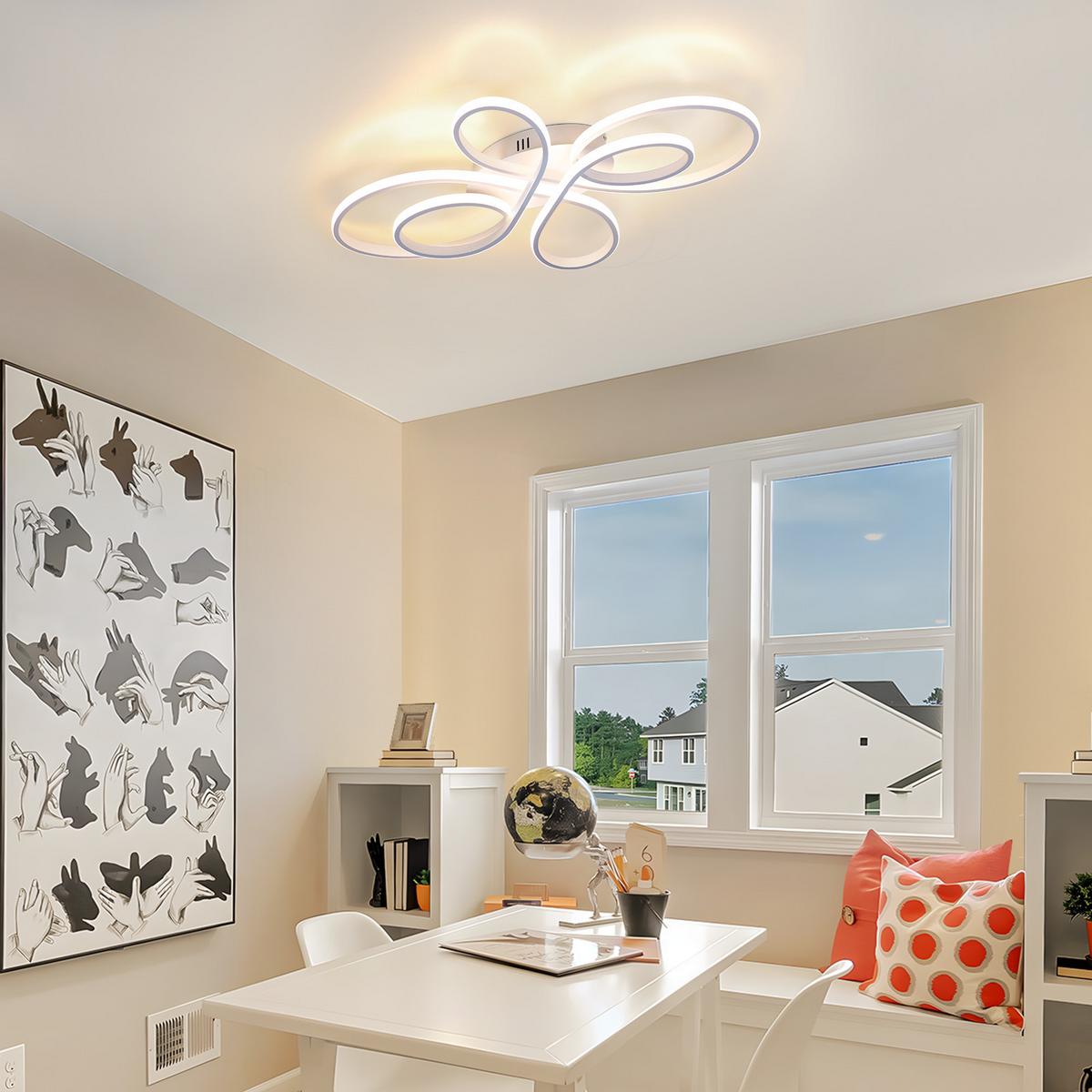 LED-DECKENLEUCHTE Lenzk 26.5/3.5/40 cm - Weiß, Metall (40/26.5/3.5cm) - ZMH