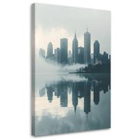 LEINWANDBILD Städte & Architektur 30x45cm - Blau, Textil (30/45cm) - Feeby