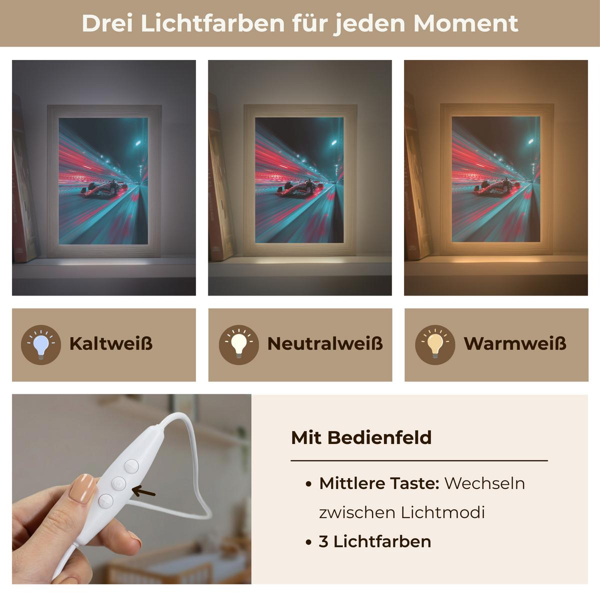 NACHTTISCHLAMPE Rennwagen - Rot - Geschwindigkeit 15x20 cm - Türkis, Holzwerkstoff (8/15/20cm) - OnlyWow
