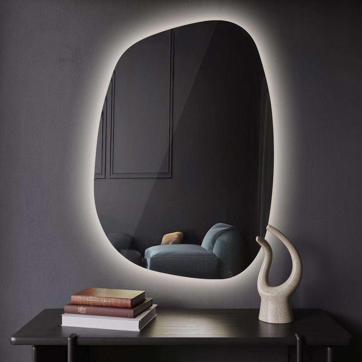 LED SPIEGEL 49x34 cm Neutralweiß 4000K - Transparent, Glas (49/34/0.4cm) - Wallfluent