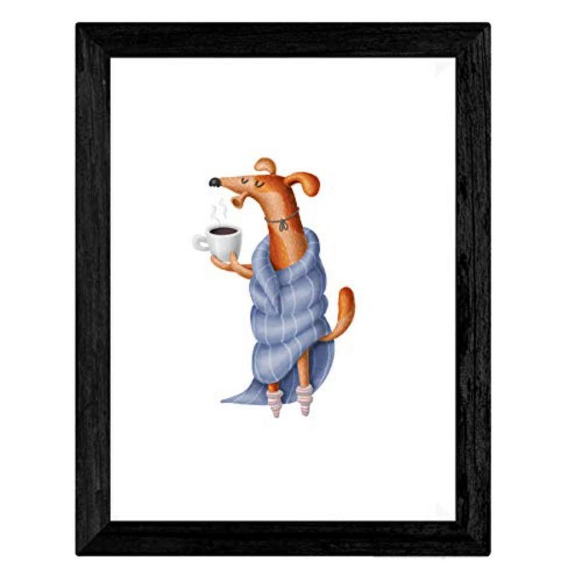 POSTER Set mit 4 lustiger Hunde A3 Rahmenlos - Klar, Papier (29.7/3cm) - Nacnic