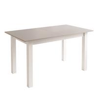 ESSTISCH ARTON 140-195 cm für 6-8 Personen - Beige/Weiß, Holzwerkstoff/Metall (140/80/77cm) - Lookway