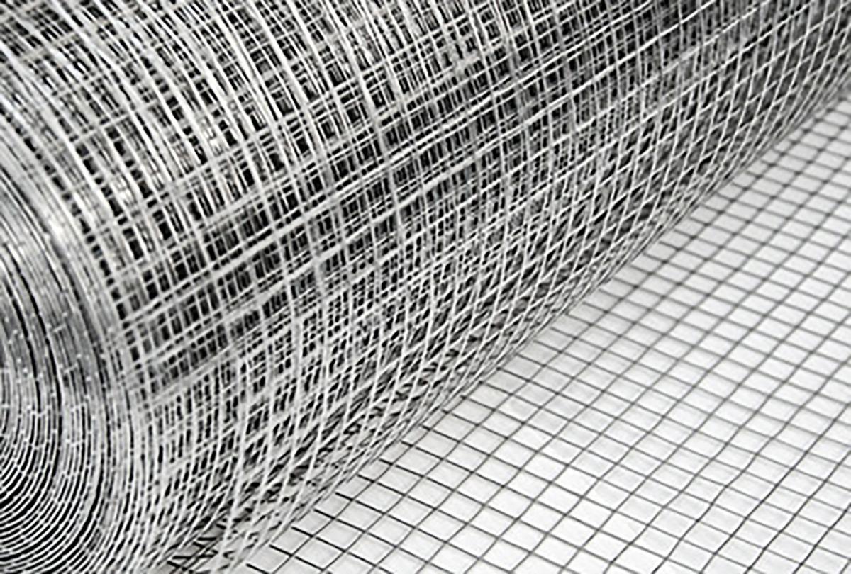 MASCHENDRAHTZAUN Quadratisch, 1/25 m, Silbern - Grau, Metall (0.08/100cm) - Niederberg Metall
