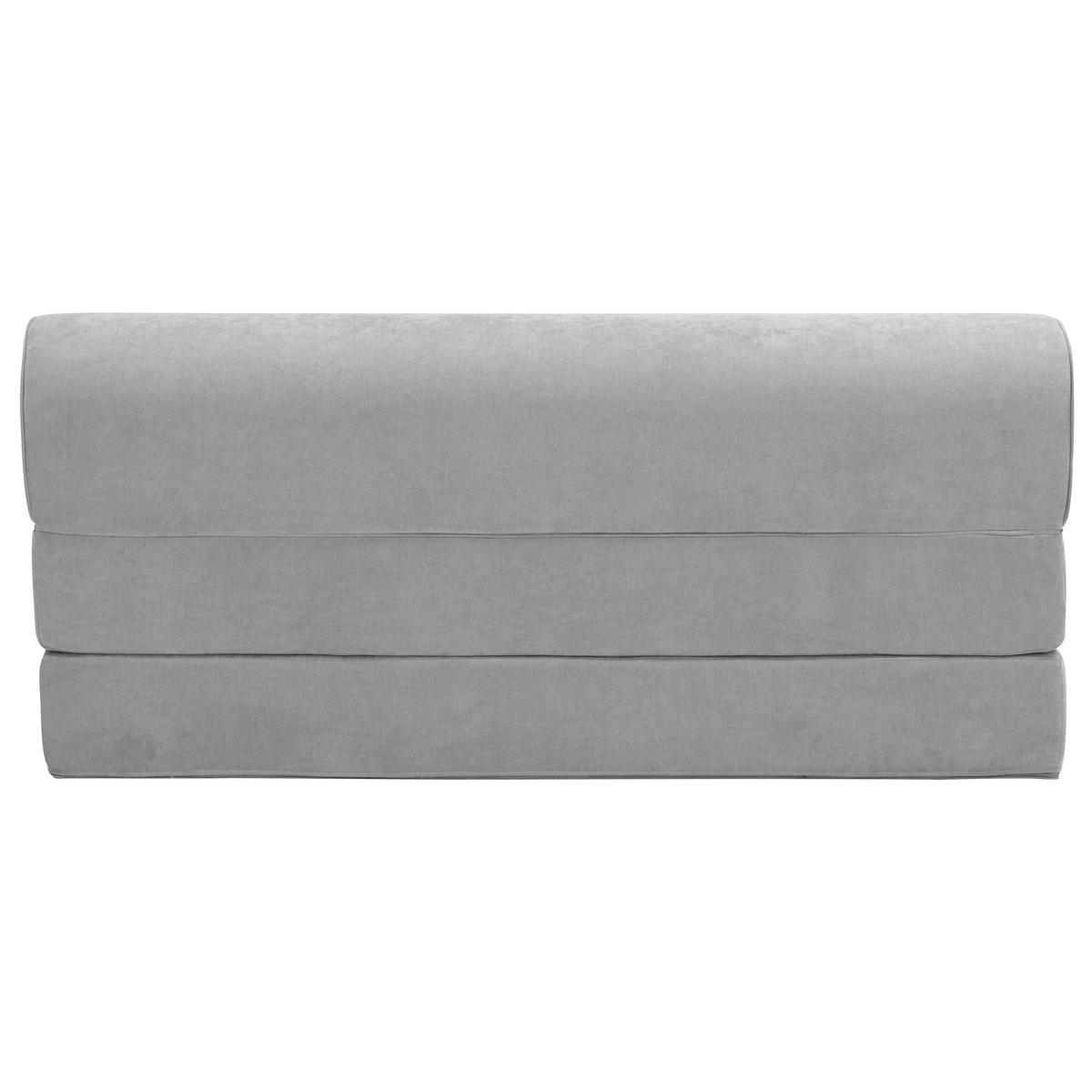 FALTSOFA Katusha Flachgewebe hellgrau - Hellgrau, Kunststoff (80/71/160cm) - 58aufmkessel