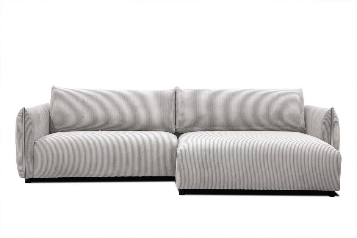 ECKSOFA TAUER 5-Sitzer, weiß - Schwarz/Weiß, Holzwerkstoff/Kunststoff (292/174cm) - Wozimo