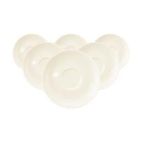 KOMBI-UNTERTASSEN Savona Fine Diamond creme ø 13 cm 6er Set - Creme, Keramik (13cm) - Seltmann Weiden