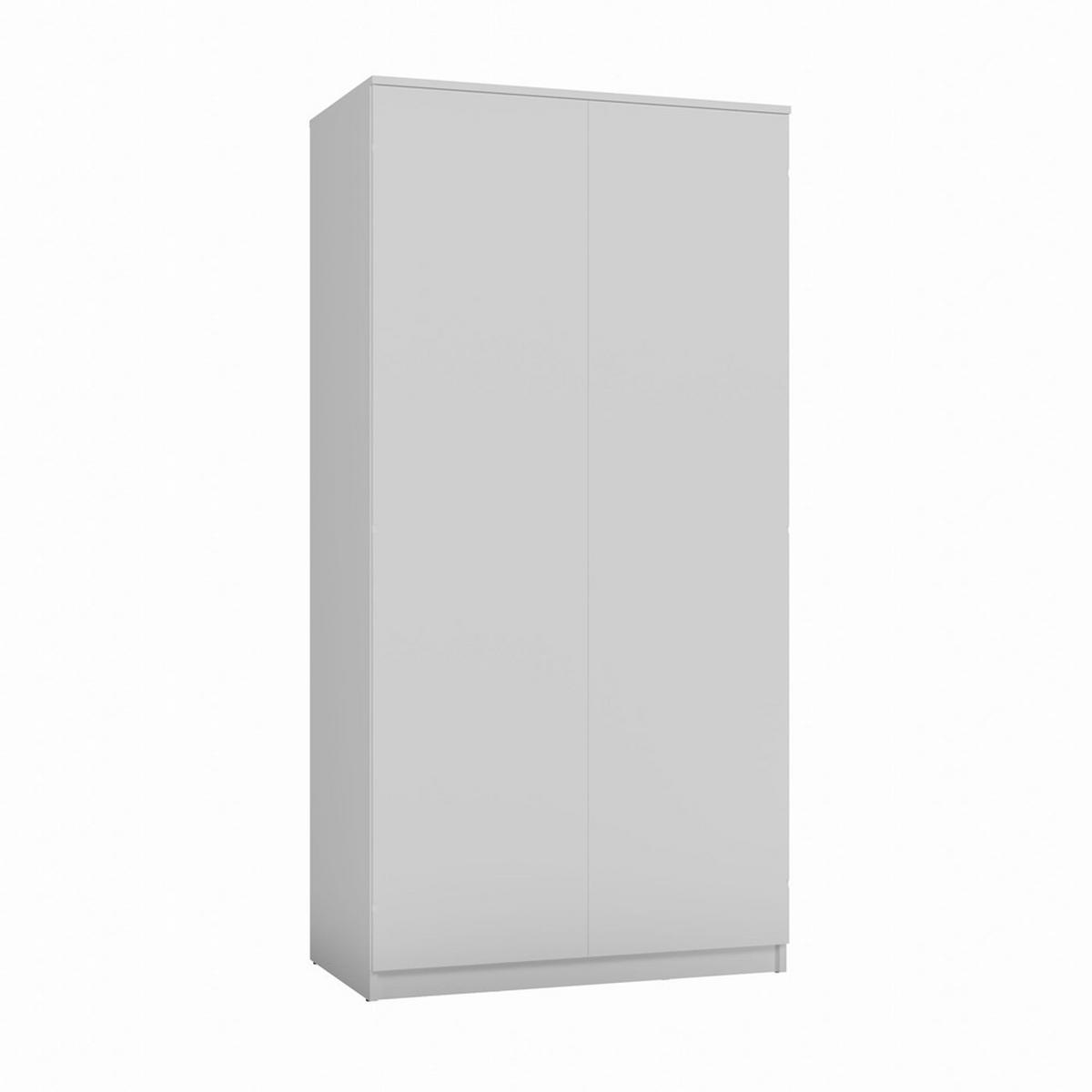 KLEIDERSCHRANK Weiß 90/180/50 - Weiß, Holzwerkstoff (90/180/50cm) - RAUMHIRSCH FURNITURE