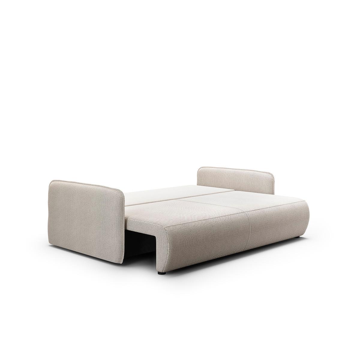 SOFA Claudio 3 Sitzplätze Hellgrau - Grau, Holz (216/86/105cm) - Petits-meubles