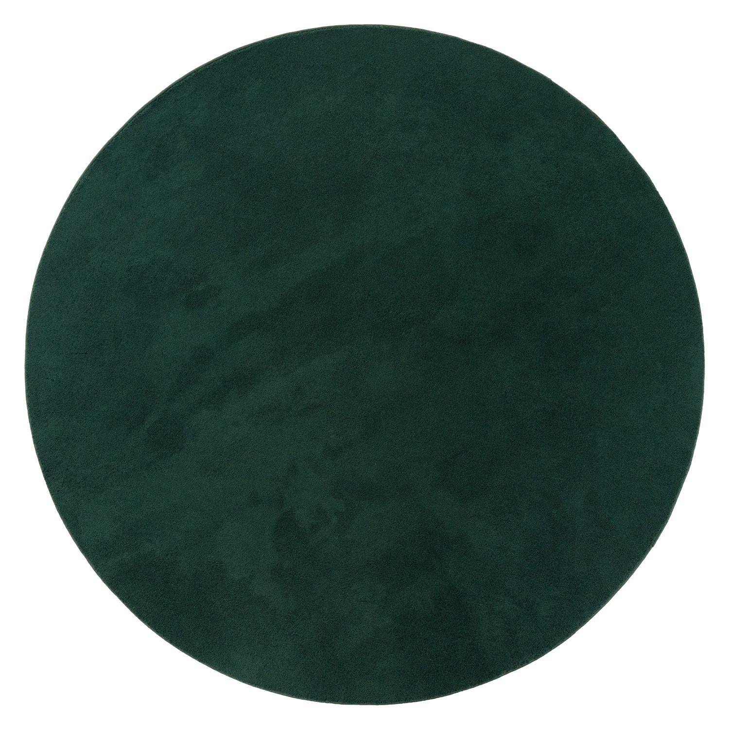 FLACHWEBETEPPICH Grün Ø 80 cm - Grün, Kunststoff (80/80cm) - TT Home