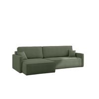 ECKSOFA Louis Scala - Grün, Holzwerkstoff/Textil (250/142cm) - Fun Möbel