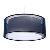 HÄNGELEUCHTE Blau 60/22 cm - Blau/Weiß, Kunststoff (60/1.5/22cm) - ONZENO