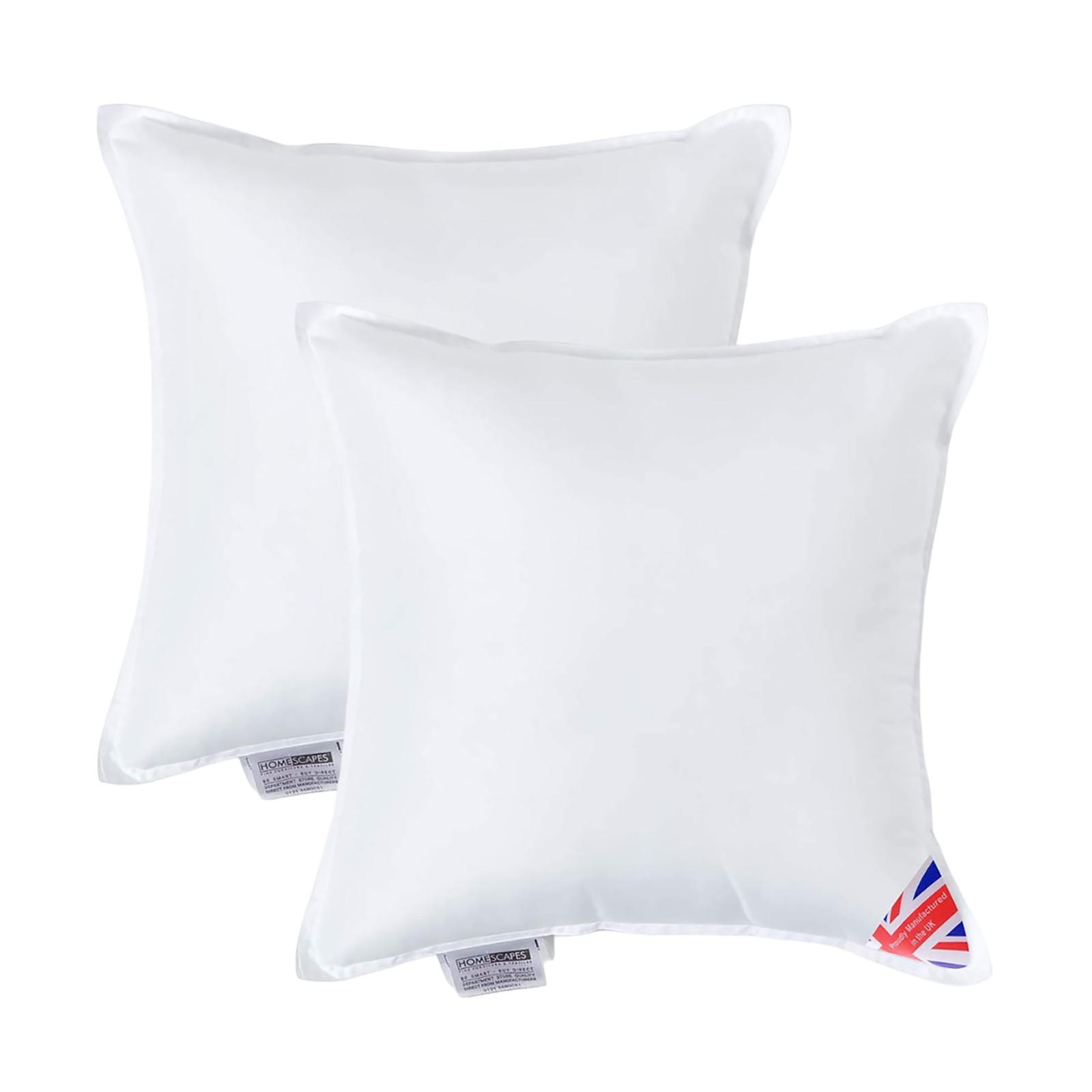 FÜLLKISSEN 2er-Set – 45/45 cm, Super-Mikrofaser - Weiß, Textil (45/45cm) - Homescapes