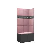GARDEROBEN-SET Orion I - Graphitfarben/Rosa, Holzwerkstoff/Kunststoff (84/186/46cm) - MIRJAN24