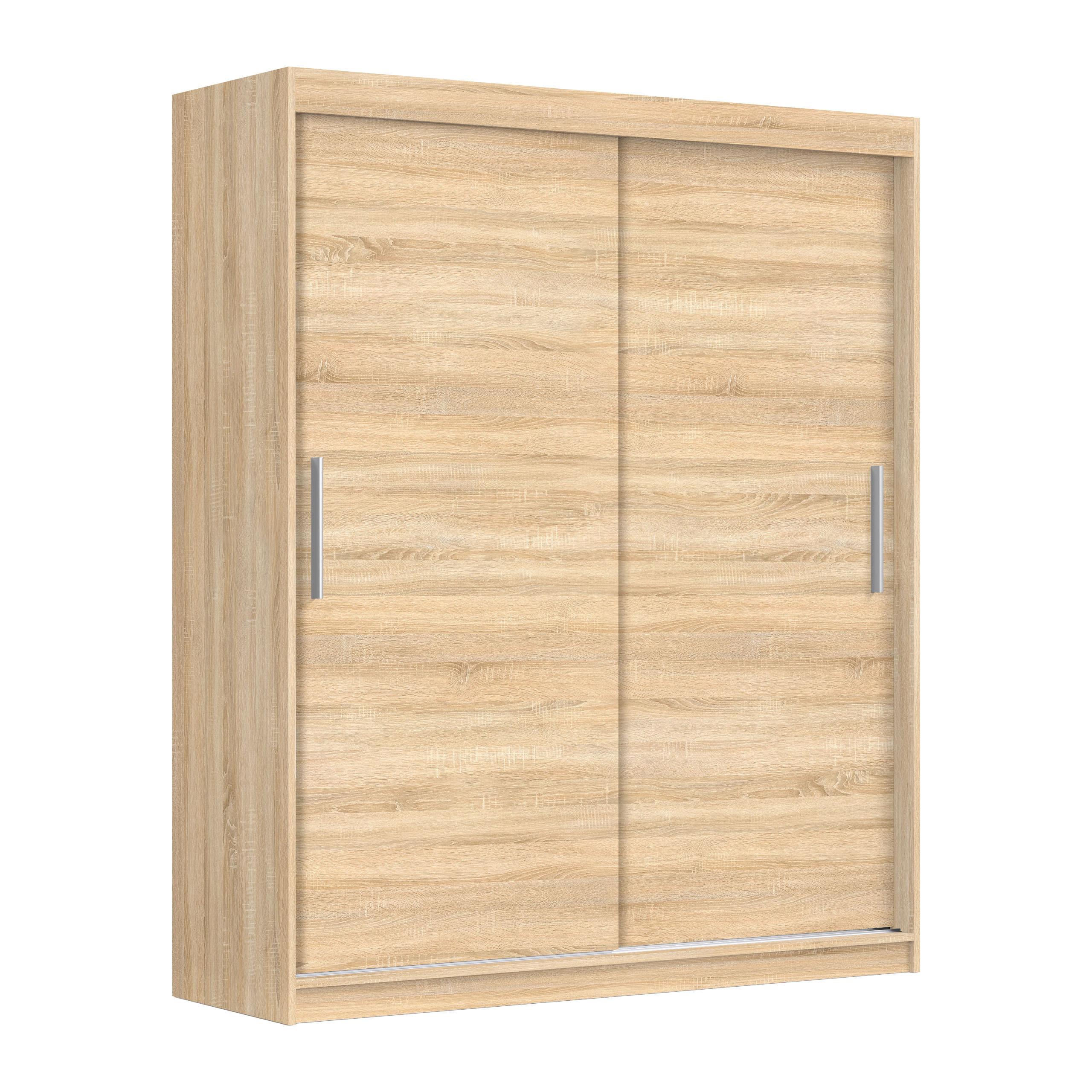 SCHWEBETÜRENSCHRANK VIVA 200/215,5/59cm 2-türig Sonoma Eiche - Sonoma Eiche, Holzwerkstoff (200/215.5/59cm) - MASSENO