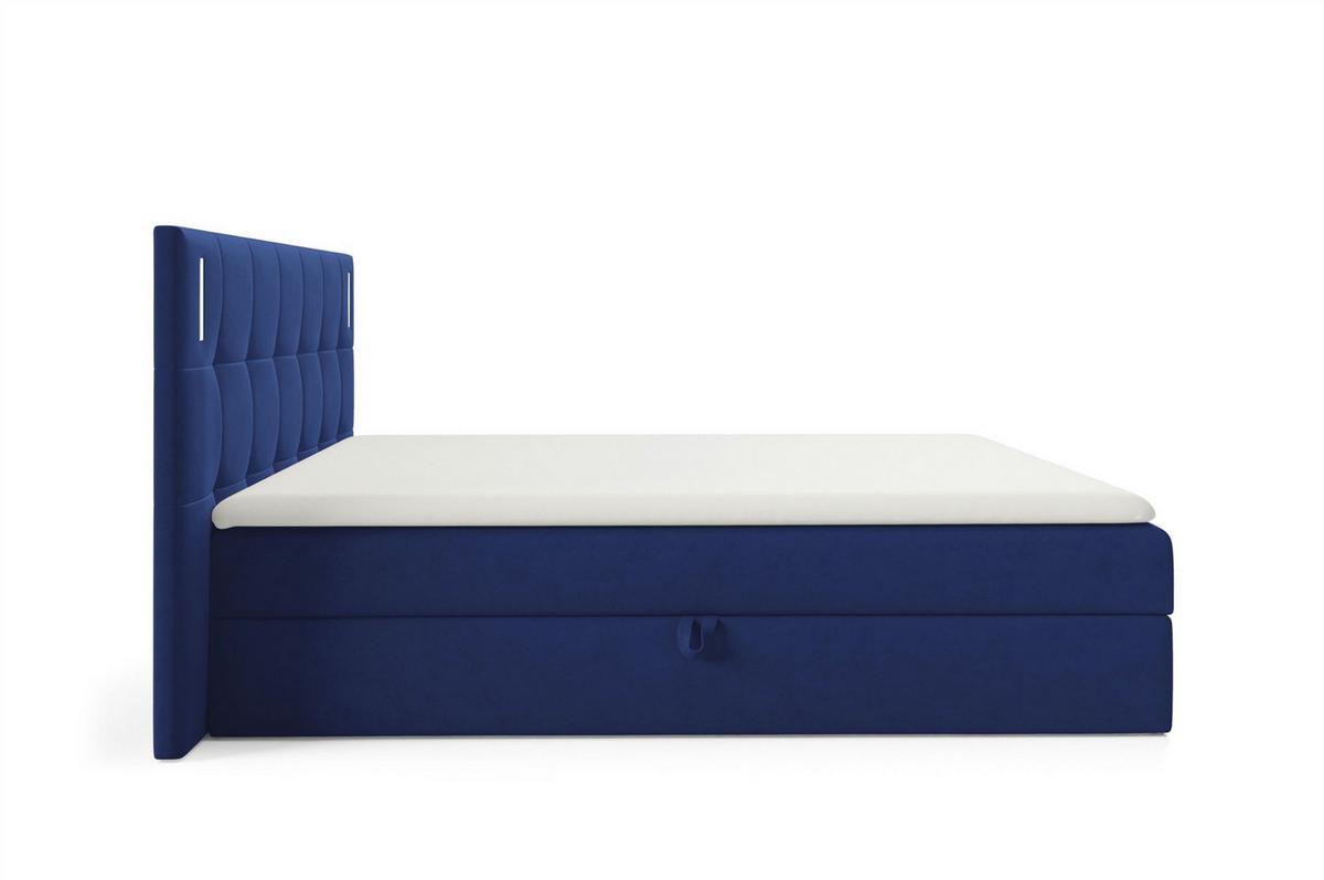 BOXBETT Martim Premium - Blau, Holzwerkstoff/Textil (120/200cm) - Fun Möbel