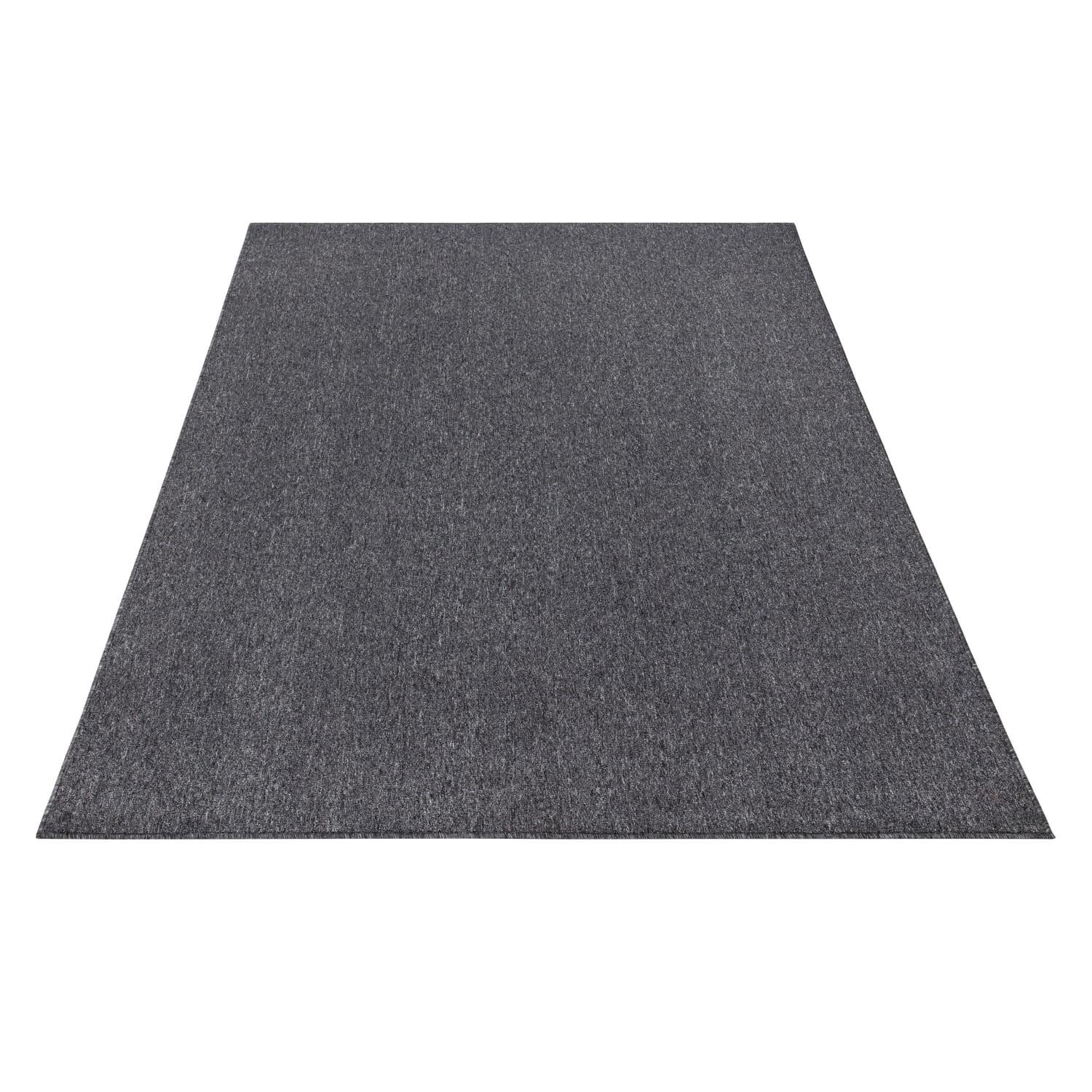 FLACHWEBTEPPICH Waschbar, einfarbig, Anthrazit, 240 x 330 cm - Anthrazit, Textil (330/240cm) - KADIMA DESIGN