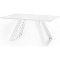 ESSTISCH Colter Weiß rechteckig ausziehbar, Weiß 160-260/90/76 cm - Weiß, Holzwerkstoff/Metall (90/260/76cm) - WFL GROUP