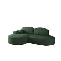 ECKSOFA Girona Mit Schlaffunktion - Grün, Holzwerkstoff/Textil (278/179cm) - Fun Möbel