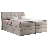 BOXSPRINGBETT GOLD-10 KING 120/200 Beige Struktur - H3 - Beige, Holz/Textil (120/200cm) - MKS